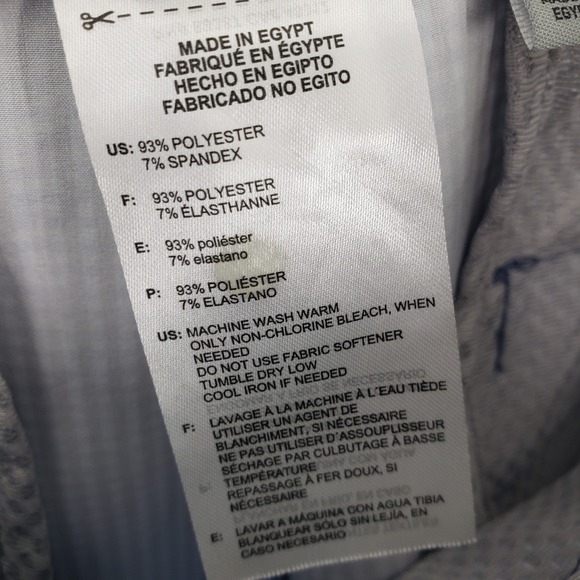 Adidas Plaid Golf Shorts Mens 32 Blue Check Stretch Performance Athletic Gingham - Picture 9 of 10